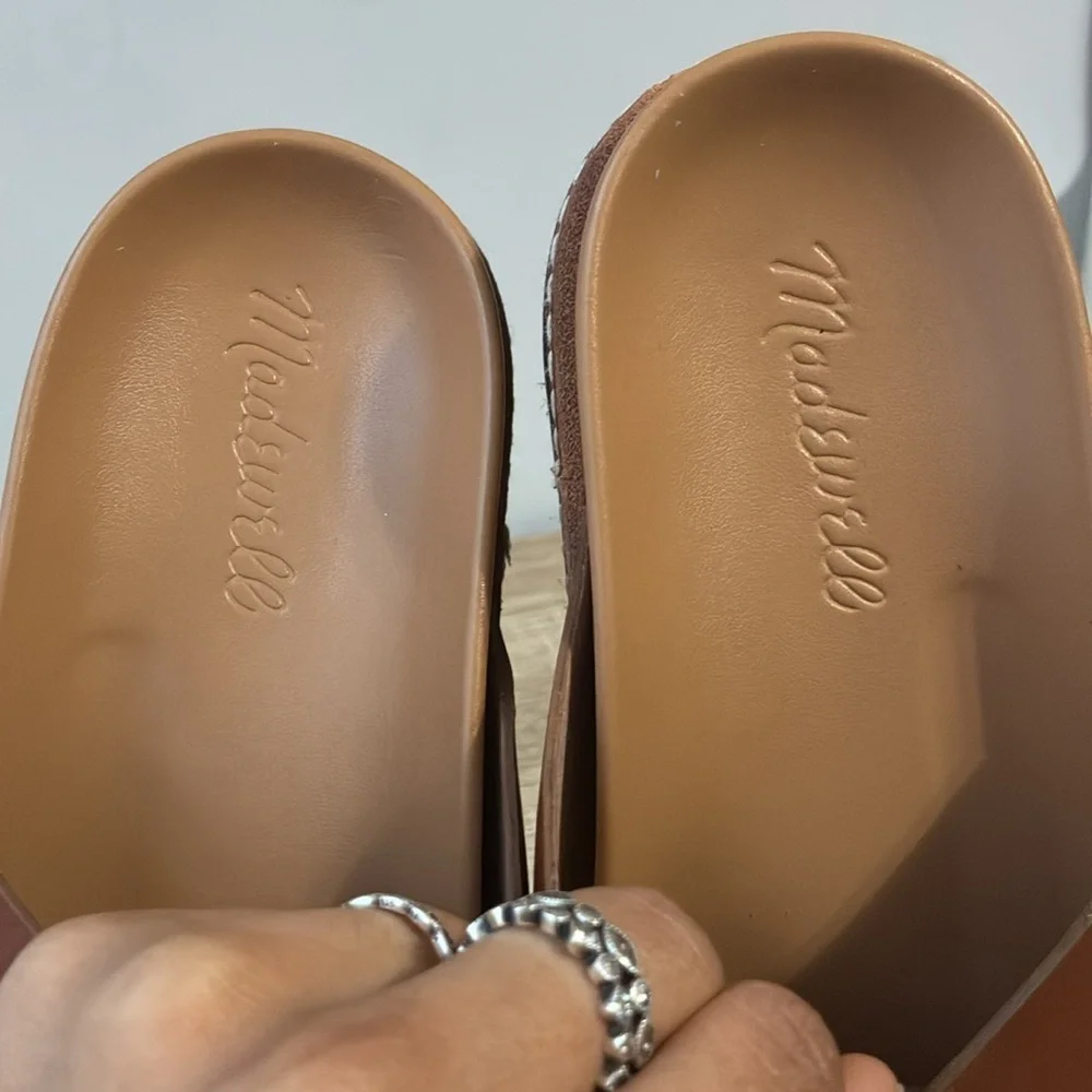 Madewell The Dayna Lugsole Slide Sandal in Leather 6 - Picture 14 of 14
